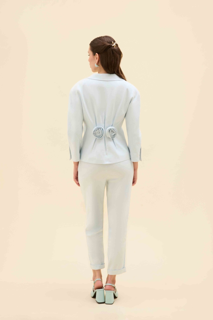 ELASTİK RELAX FİT KETEN PANTALON - 12