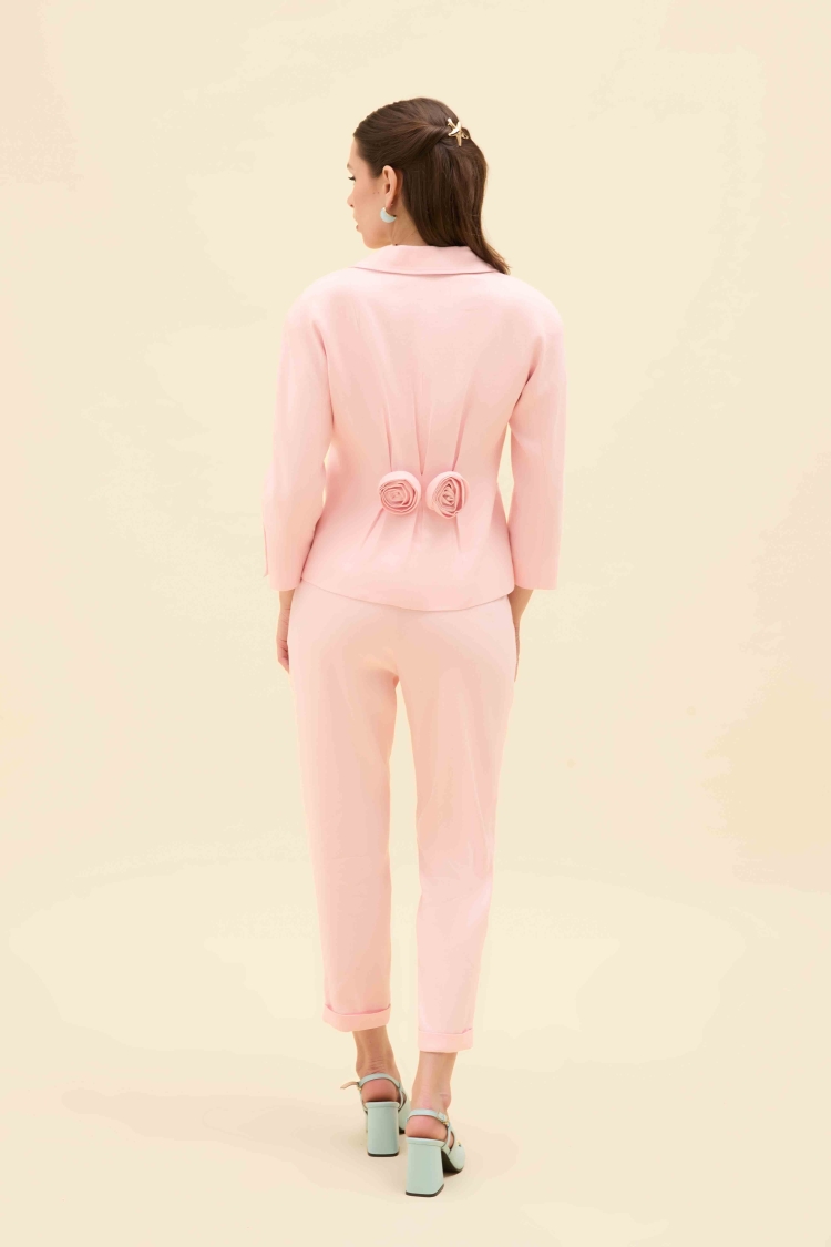 ELASTİK RELAX FİT KETEN PANTALON - 6