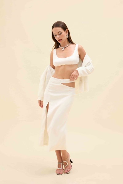 CUT-OUT OMUZLU BLAZER CEKET - 7