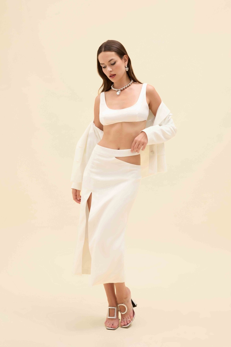 CUT-OUT OMUZLU BLAZER CEKET - 7