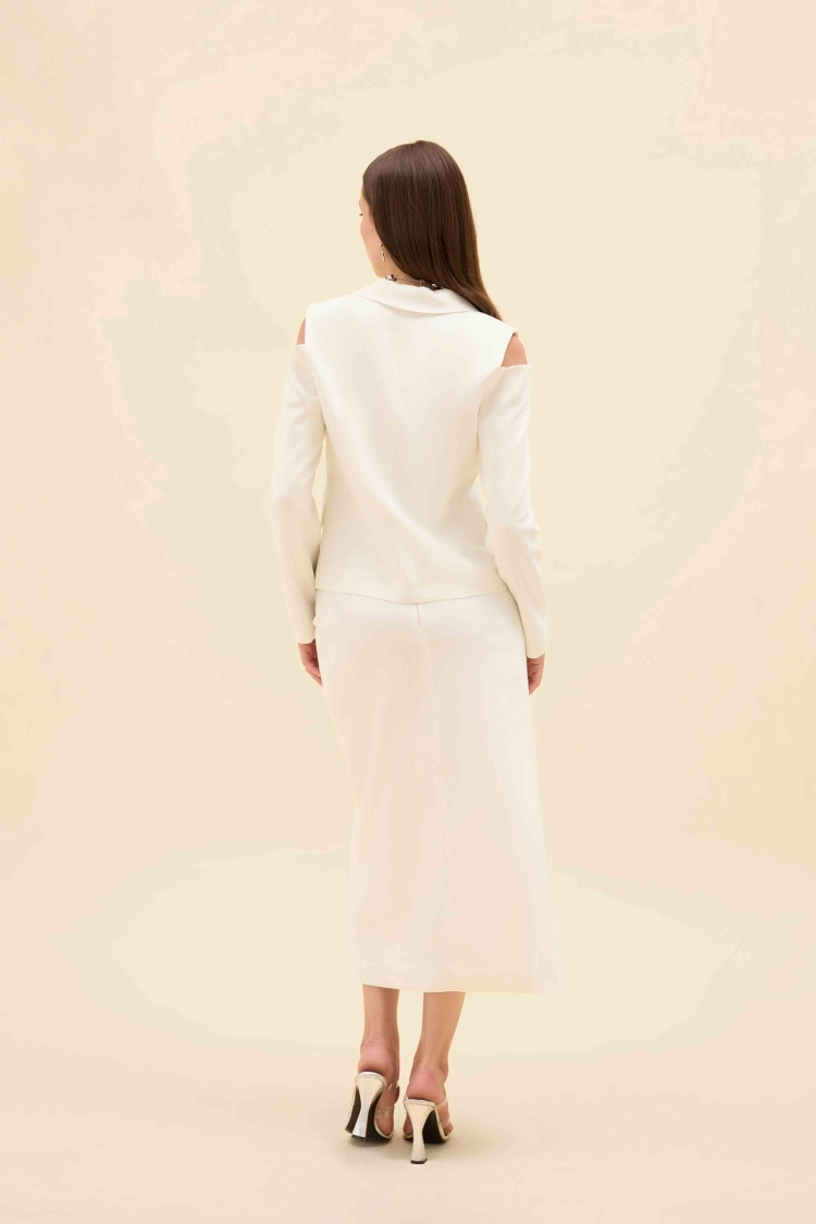 CUT-OUT OMUZLU BLAZER CEKET - 6